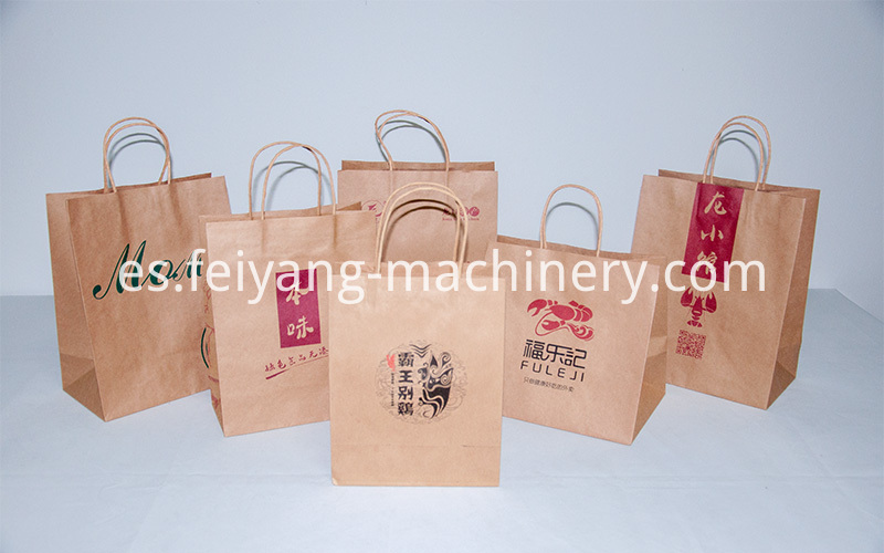 Bolsas de papel colorido cuerda de papel torcido Paper Bags Colorful Twisted Paper Rope